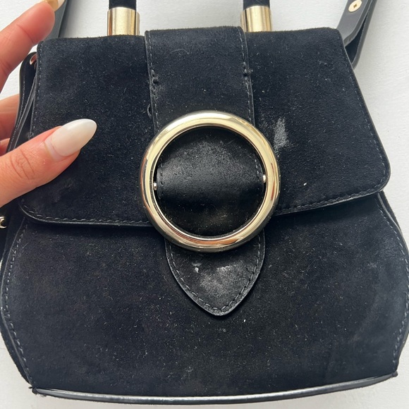 Mini velvet crossbody bag - Picture 4 of 4